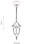 Opviq Lámpara de araña para exteriores Blanco y negro BFE-68178-BSY